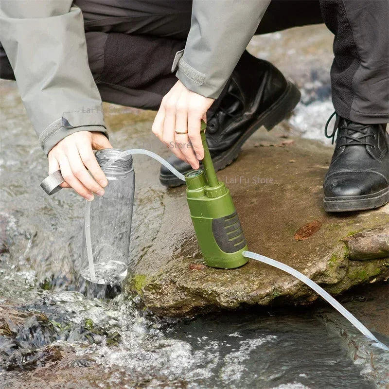 3 en 1 Filtre à eau portable, Essentiel en situation d'urgence